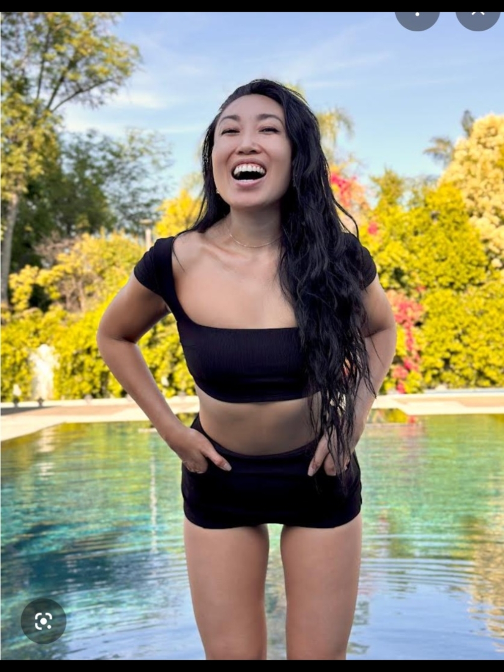 Black Ribbed Popflex Coastline Swim To0